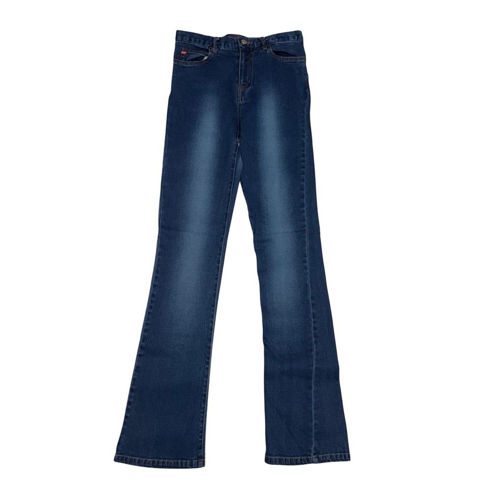 Miss Sixty Tommy‎ Jeans 27 Blue Dark Wash Flare Leg Vintage Y2K Indie Sleaze